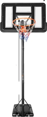 Produktbild von Basketballkorb, verstellbare Höhe, langlebiges Design, schwarz