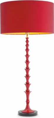 Zdjęcie produktu dla Luksusowa lampa stołowa Casa Padrino Bordeaux czerwony / czarny h. 112,5 cm - luksusowa jakość