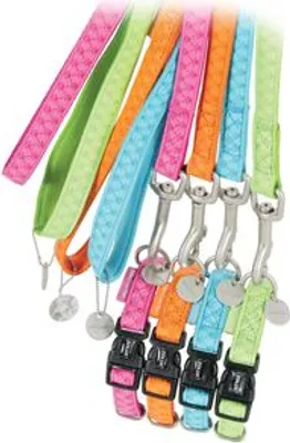 Image de Laisse pour chien MAC CUIR orange 20mm longueur 1,2m Zolux