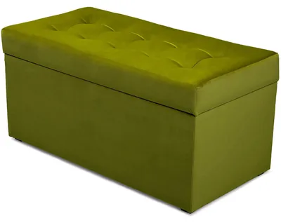 Produktbild von MG Design Polsterhocker Grün 45x90 cm - Stauraum 100L, bis 300 kg, samtig-weich mit Schimmer, pflegeleicht, für Wohnzimmer & Flur