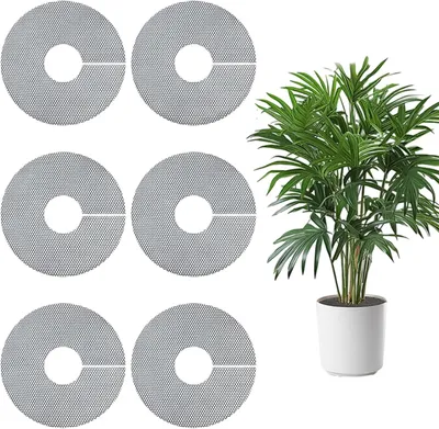 Imagen del producto de Rejillas para macetas, ajustables, juego de 6 unidades, 30 cm, protección para jardín y balcón