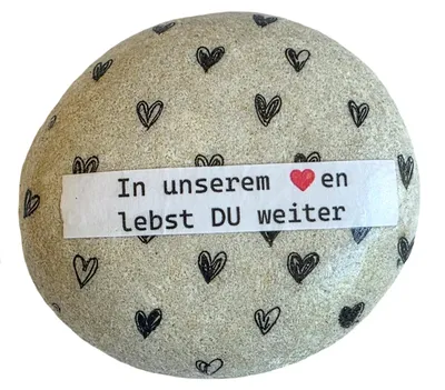 Gedenksteen rivierkiezel 7 cm – weerbestendig, vorstbestendig