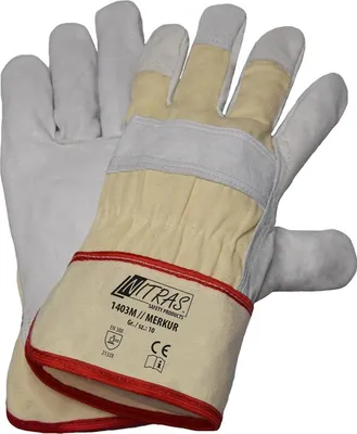 Produktbild von Arbeitshandschuhe | 12 Paar Lederhandschuhe Nitras MERKUR | Gr. 10