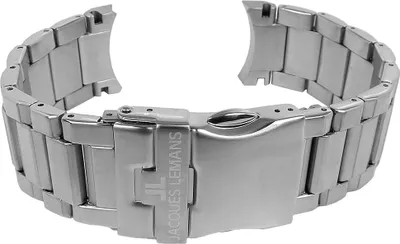 Produktbild von Jacques Lemans Liverpool Uhrenarmband Edelstahl silberfarben 1-1847F