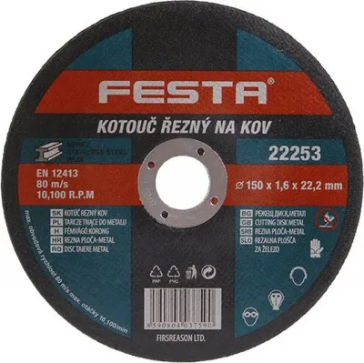 Obrázek produktu pro Kotouč řezný FESTA na kov Rozměr: 230 x 2.5 mm