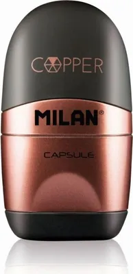 Obrázok produktu pre Milan 4717112, Ručný orezávač ceruzky, Čierna, Zelená, orgován, Ružová, Meď, Oceľ, 150 mm, 68 mm