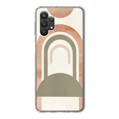 Produktbild von MuchoWow® Handyhülle Schutzhülle Hülle für Samsung Galaxy A32 5G Rosa - Grün - Abstrakt Silikon Softcase Handy Hülle - Softcase