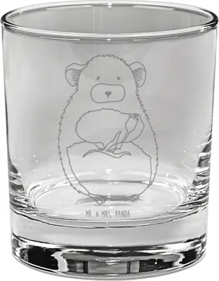 Produktbild von Mr. & Mrs. Panda Glas für Gin Chinchilla Blume - Transparent - Geschenk, Chinchillas, Longdrinkglas, Glücklichsein, Liebeskummer, Büro, Trinkglas, Chaos, Tumbler