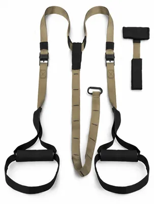 Produktbild von Wozinsky WSTR-01 TRX Trainingssystem mit Griffen, verstellbare Gurte