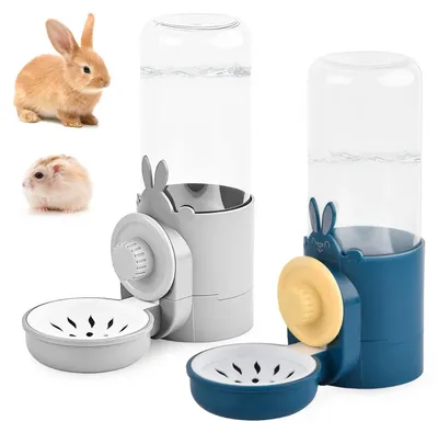 Imagen del producto de Dispensadores automáticos de agua, 2 unidades, de 500 ml, para animales pequeños