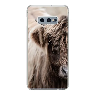Produktbild von MuchoWow® Handyhülle Schutzhülle Hülle für Samsung Galaxy S10e Schottischer Highlander - Kuh - Vlies Silikon Softcase Handy Hülle - Handy