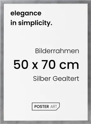 Obrázek produktu pro Poster Art Ramka na fotografie 50x70 cm stříbrná patinovaná
