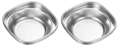 2er-Set Mini-Edelstahlschalen, 8,2 cm, für Sushi-Dip & Beilagen