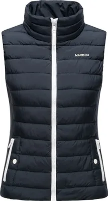 Produktbild von Marikoo Damen Weste Steppweste Bodywarmer Stepp Übergangsjacke Steppjacke Reimii Navy Gr. 44 - XXL