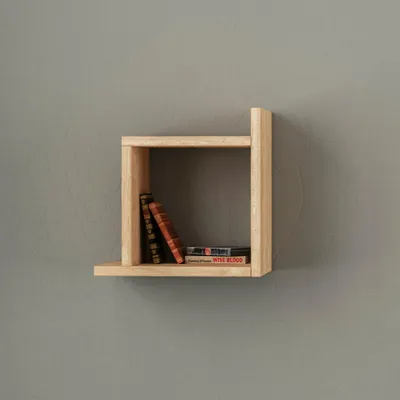 Zdjęcie produktu dla Półka ścienna DECORTIE-Box - Dąb - 22 x 30 x 30 cm