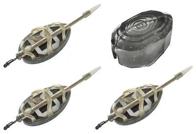 Produktbild von Delphin Quix Method Feeder Futterkorb 3+1 Set 30-50g - Feederangeln Süßwasser