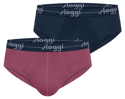 Image de sloggi Herren Midislip Blue Start, lot de 2, violet et bleu clair - Taille 8