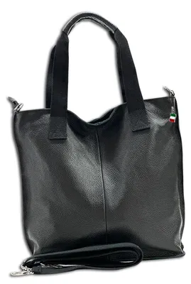 Image de Florence Sac en cuir Sac à bandoulière Shopper noir OTF161S