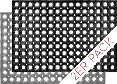 Zdjęcie produktu dla Wycieraczka zewnętrzna Astra QUADRO 2ER SET czarna 40 x 60 cm