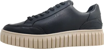 Produktbild von s.Oliver Damen Schnürschuh Plateau Sneaker herausnehmbare Innensohle 5-23645-41, Größe:41 EU, Farbe:Schwarz