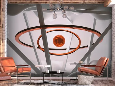Produktbild von Vlies Fototapete 3D Effekt 400x280 cm Tapeten Wandtapete XXL geometrische Muster Kugel Illusion weiß n-A-1427-a-a