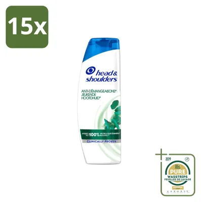 Produktbild von 15 x Head & Shoulders Anti-Schuppen Shampoo Jeukende Hoofdhuid 285 ml - Vorratspackung - 15 Stücke