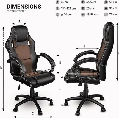 Produktbild von Famanu Bürostuhl Ergonomischer Bürostuhl mit verstellbarer Kopfstütze und Armlehnen