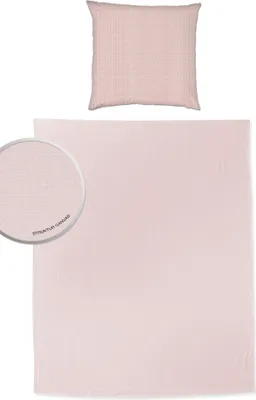 Produktbild von Hahn Summer Set Bettwäsche Puder 150x200 cm + 80x80 cm