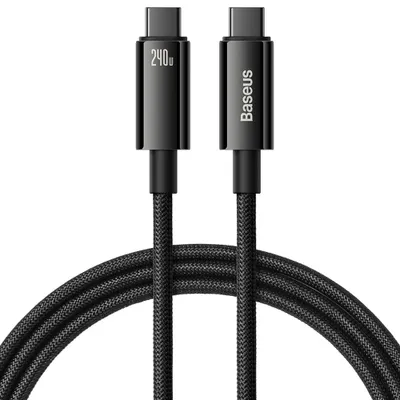 Zdjęcie produktu dla Baseus CAWJ040001, 1 m, USB C, USB C, USB 2.0, 0,48 Gbit/s, Czarny