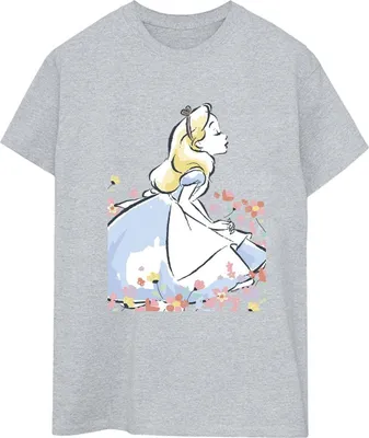 Produktbild von Disney - "Alice in Wonderland" T-Shirt für Damen BI8948 (XXL) (Grau)