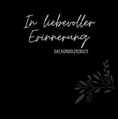Produktbild von Kondolenzbuch Exklusiv 170g Papier 'In liebevoller Erinnerung'