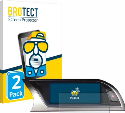 Produktbild von 2x BROTECT Schutzfolie für Audi Audi A4 B8 (2012-2015) MMI Navigation Plus 7" Displayschutz Displayschutzfolie Folie Matt Entspiegelungsfolie