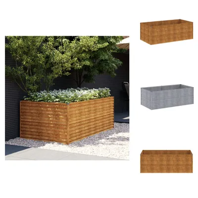 Obrázok produktu pre vidaXL Zvýšený záhon 196x100x69 cm Corten oceľ - Kvetináče a sadenice