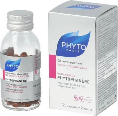 Produktbild von Phytophanére Dietary Supplement 2-Month Supply Beautiful Hair And Nails 120x40g