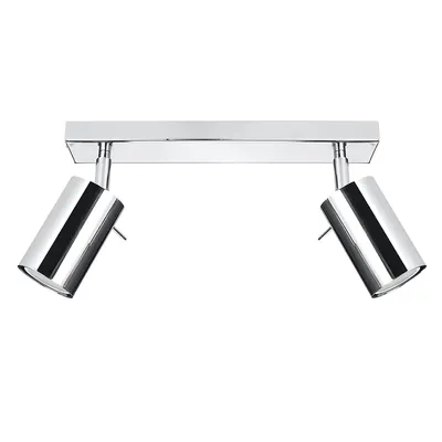 Immagine prodotto di Lampada da soffitto RING 2 cromo 2xGU10 10W acciaio 16x6x30cm Sollux Lighting