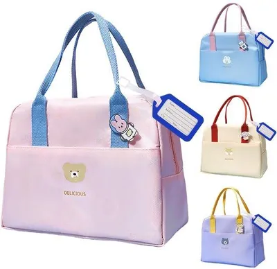 Produktbild von Mini Isolierte Picknicktas für Frauen und Kinder, Lichtblau, Thermisch, Reisegeeignet