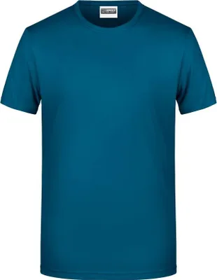 Produktbild von Men's Basic-T Herren T-Shirt in klassischer Form petrol, Gr. 3XL