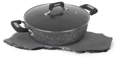 Bratpfanne 28 cm, antihaftbeschichtet, schwarz, für alle Herdarten