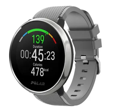Produktbild von Strap-it Polar Ignite Twill Silikonarmband (Grau)