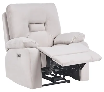 Produktbild von BELIANI Sessel Beige Samt Elektrisch Verstellbar mit USB-Anschluss Relaxfunktion Modern Inustriell Wohnzimmer Arbeitszimmer Büro