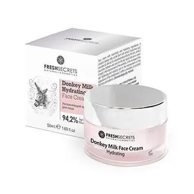 Produktbild von Fresh Secrets Feuchtigkeitsspendende Gesichtscreme mit Eselsmilch – für fettige bis normale Haut 50ml