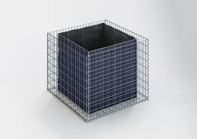 Produktbild von Hochbeet eckig 100 cm x 80 cm x 100 cm (L x H x T), Maschenweite 5 x 10 cm, Wandstärke 10 cm