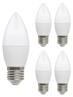 Produktbild von Kobi E27 LED-Lampe B35 9W 806lm 6500K tageslichtweiß 5 Stück