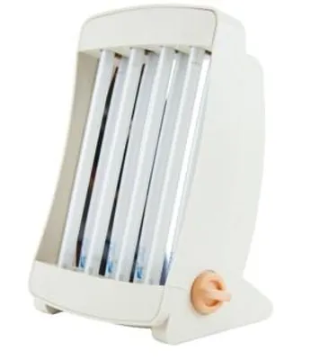 Zdjęcie produktu dla Solarium do twarzy GB 904, kremowobiałe, w tym 2 okulary ochronne, 65W