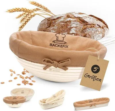Produktbild von Famanu Rijsmandchen Rund - Natürliches Rijsmand für Brot - 23 cm