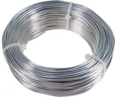 Produktbild von 120m Aluminiumdraht Ø2mm (ca.1kg) Aludraht Alu Draht silber weich