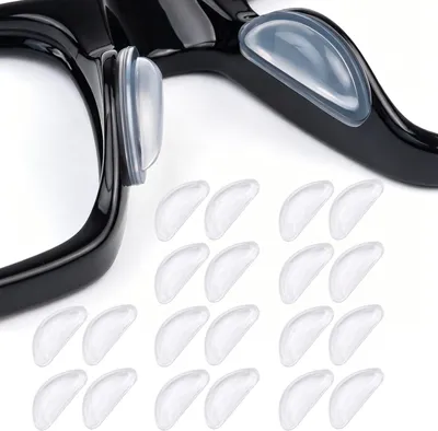 Imagen del producto de Almohadillas de silicona autoadhesivas de 3 mm, 10 pares, antideslizantes para gafas