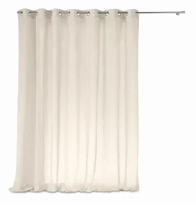 Obrázek produktu pro Záclona na průvlečných kroužcích CARLIN, 240 x 240 cm, béžová