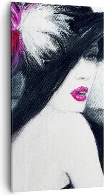 Produktbild von Bild auf Leinwand - Leinwandbild - Frau Modell - 55x100cm - Wand Bild - Wanddeko - Wandbilder - Leinwanddruck - Bilder - Kunstdruck - Wanddekoration - Leinwand bilder - Wandkunst - PA55x100-4020