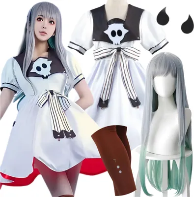 Produktbild von Yashiro Nene Cosplay Anime Perücke Karneval Kostüm Outfit 5in1 Abschlussball